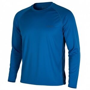 Grundens Mens‎ XXL Blue Long Sleeve Performance Shirt Fishing Outdoor